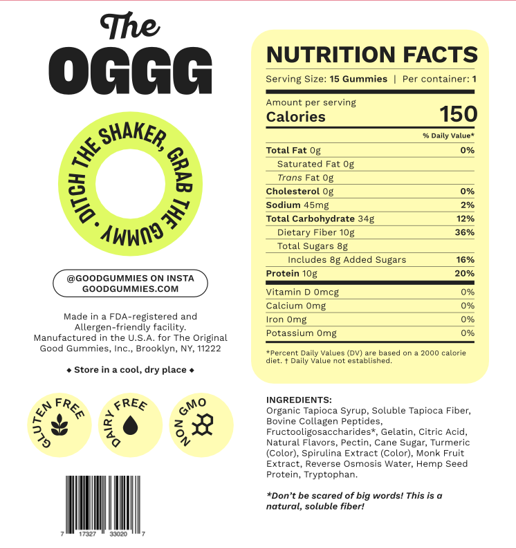 Good Gummies sour green apple nfp