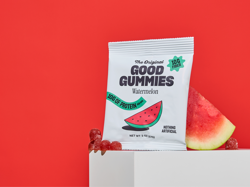 Gummies in watermelon